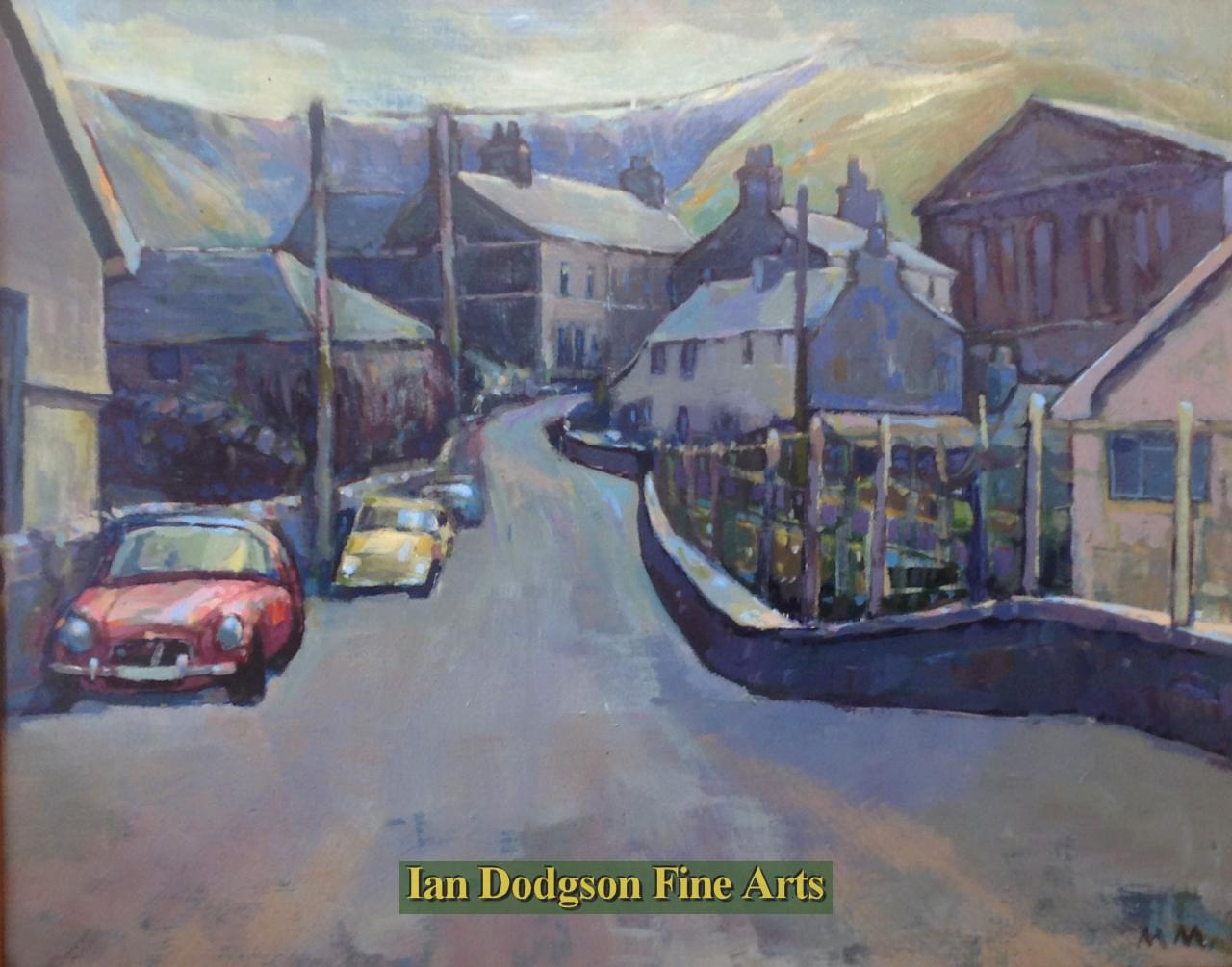 Martin Morley - Ffordd Gerlan; as it was Acrylic on board (c1980)