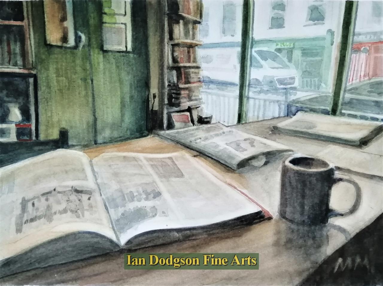 Martin Morley - Coffee time Watercolour (2023)