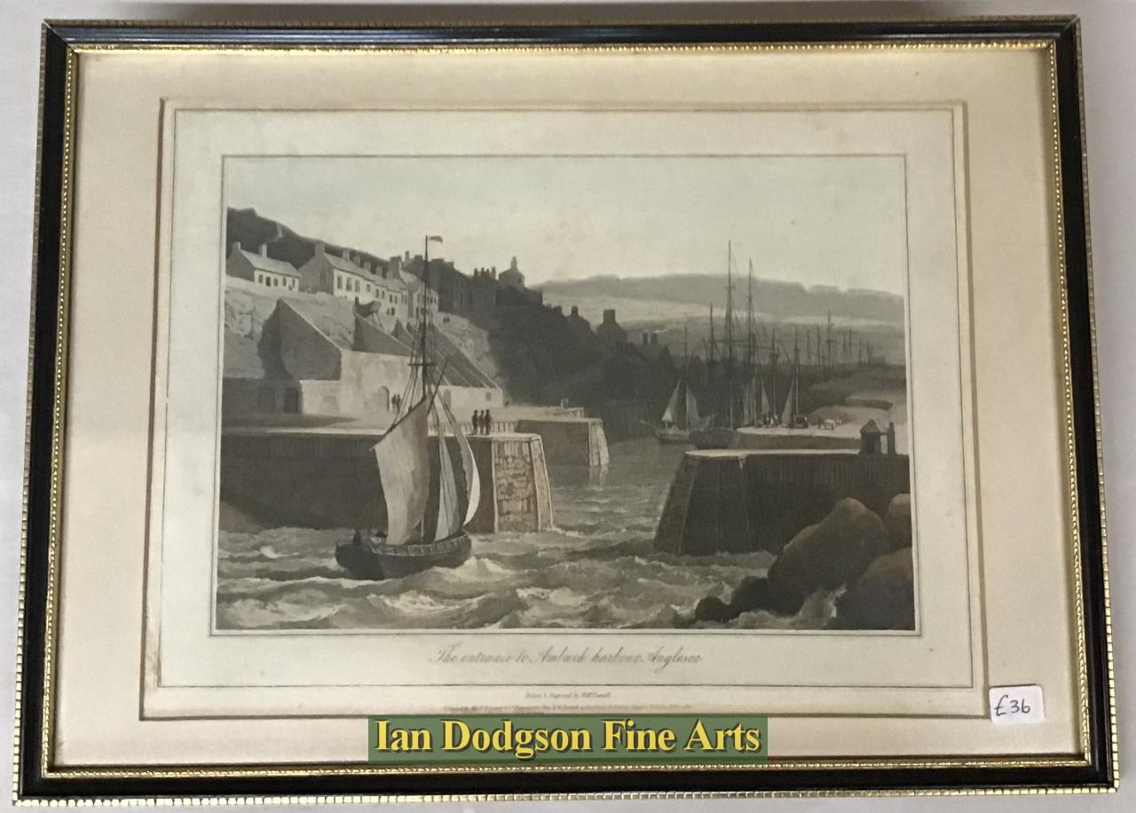 Amlwch harbour, Anglesea by William Daniell