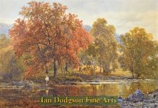 Fishing on the river, North Wales by James Jackson Curnock