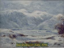 'William Manners R.A, R.B.A. - Under Snow, Moonlight